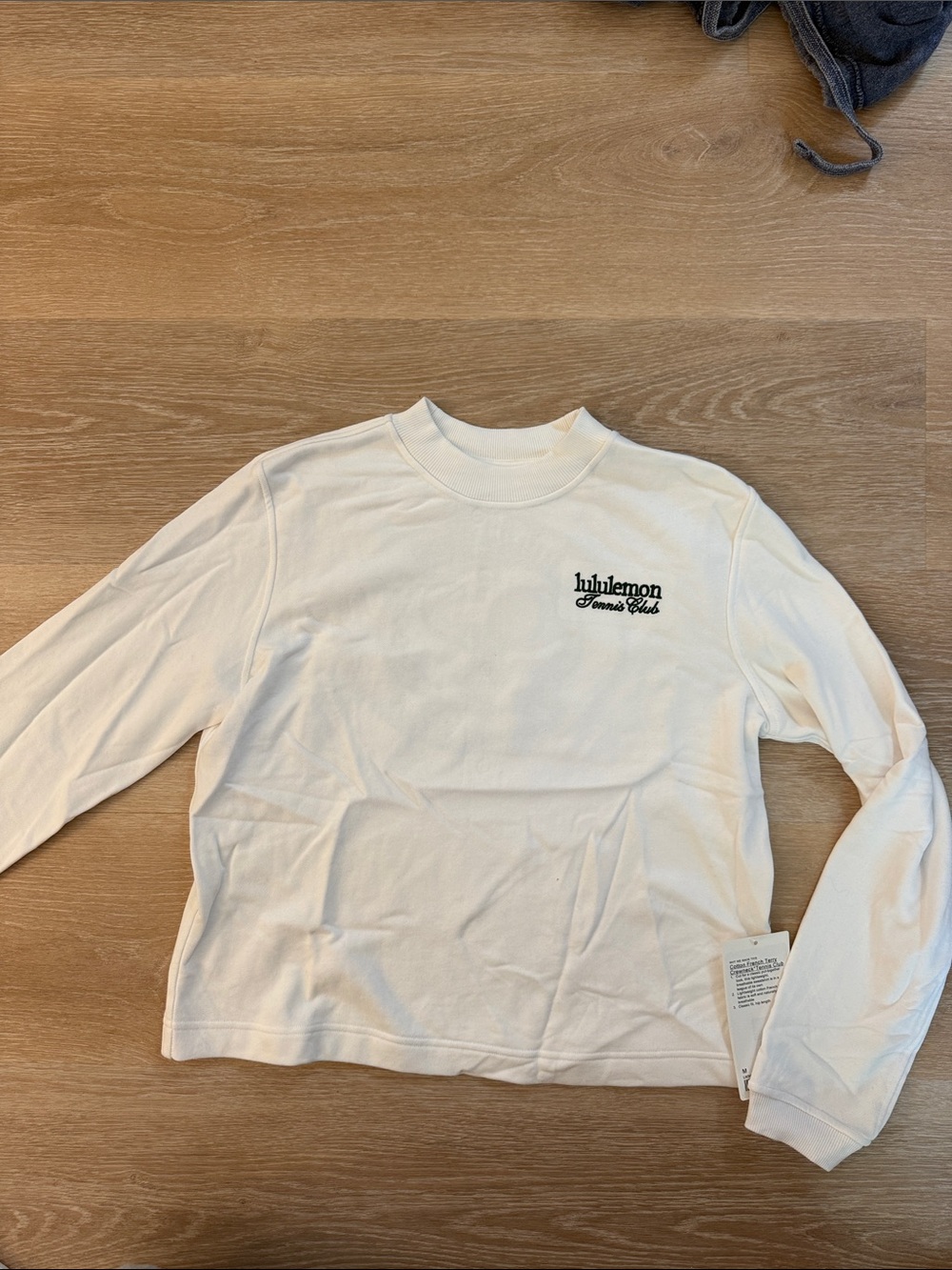 lululemon athletica White Long-Sleeve Crew Tee with Chest Script